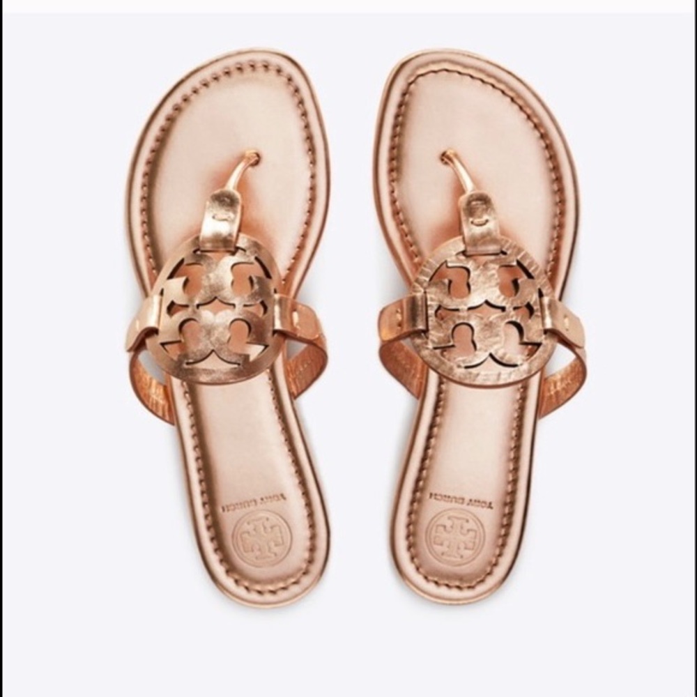 TORY BURCH Miller sandals rose gold 💓